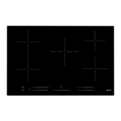 Caple C8800i - Black 80cm Induction Hob - 5 Cooking Zones