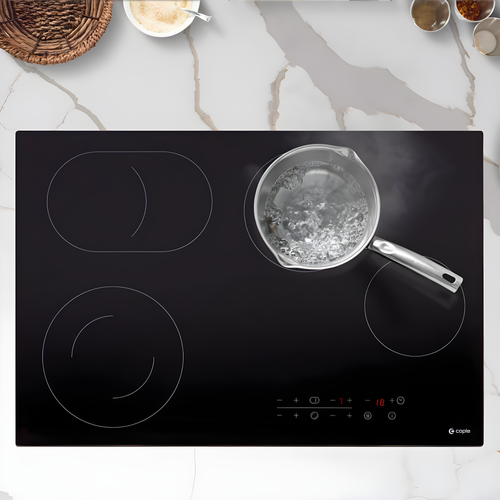 Caple C8242C - Black 77cm Ceramic Hob - Touch Control - 4 Zones
