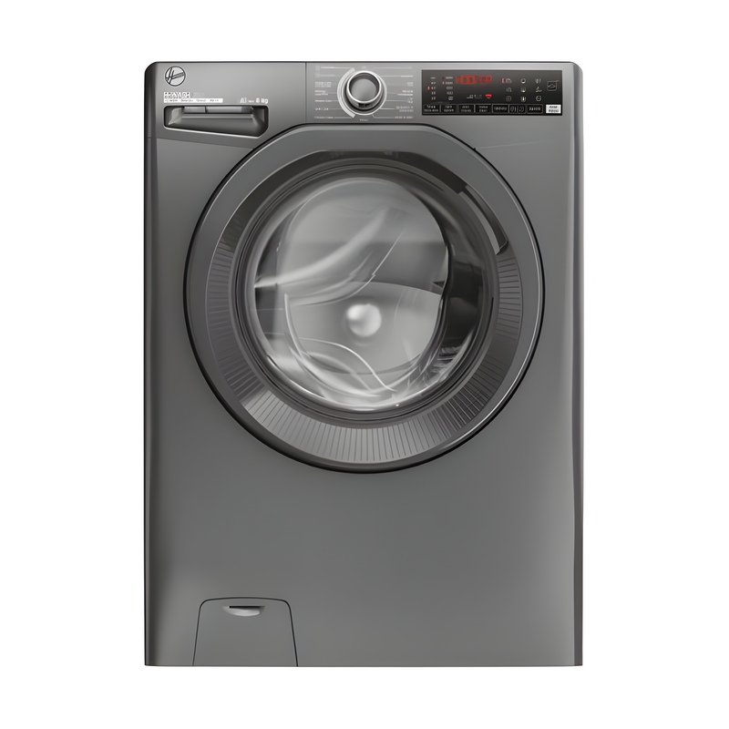 Hoover H3WPS486TMRR6-80 - Grey Freestanding 8KG Washing Machine - 1400 RPM - A energy
