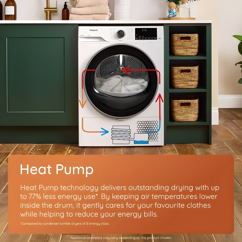 Hotpoint C HSD 83M GG UK - Grey Tumble Dryer - 8KG - D Energy