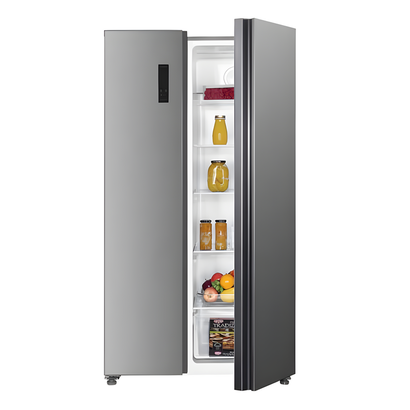 Statesman SBS177X - Silver Frost Free American Fridge Freezer - F energy