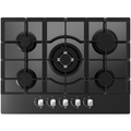Cata UBGOG701BK - Black 5 Zone Gas Hob