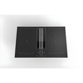 Culina ICONFXP75DDS - Stainless Steel/Black 77cm Induction Hob - Built-in Extractor