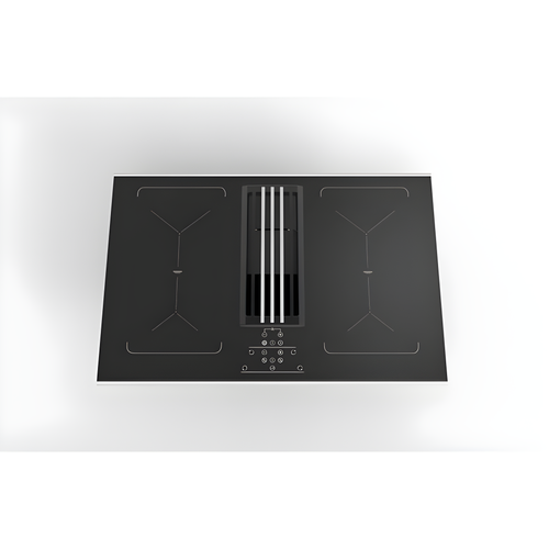 Culina ICONFXP75DDS - Stainless Steel/Black 77cm Induction Hob - Built-in Extractor