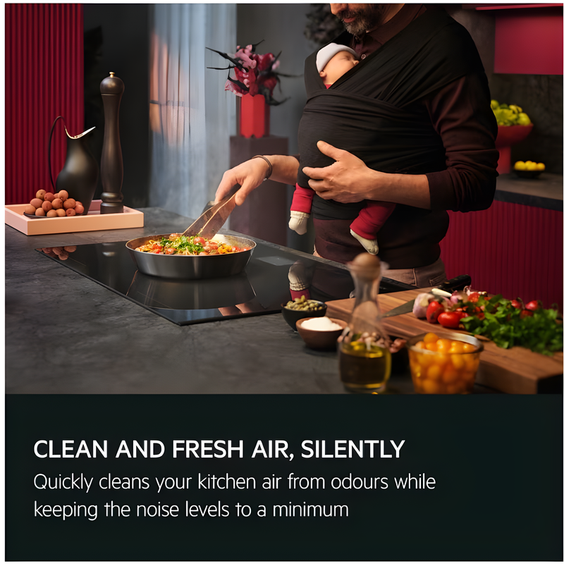 AEG NDV8791CB - Black 90cm Chimney Cooker Hood - A+ Energy