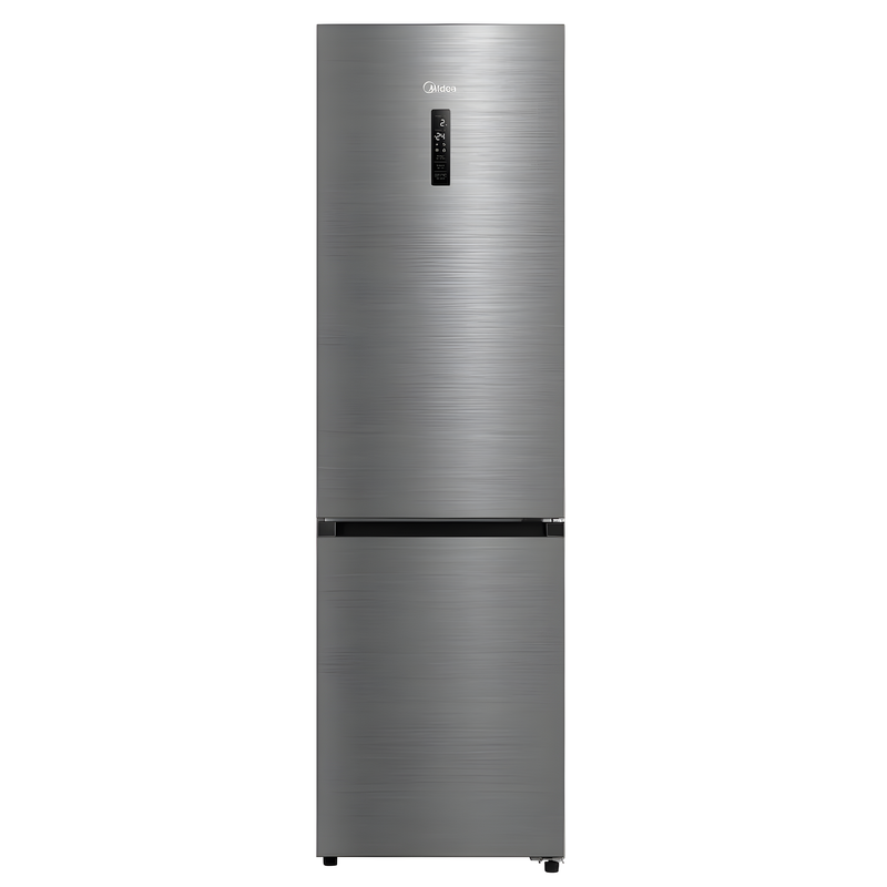 Midea MDRB521MIC46 - Inox Fridge Freezer - 378L - C Energy