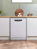 Bosch SMS4EKW06G - White Freestanding Dishwasher - B energy
