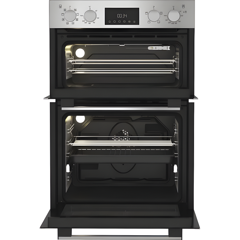 Hotpoint DIH 82D1 IX - Stainless Steel Built-In Double Oven - 71L + 38L - A Energy