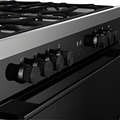 Belling RCA VISION SGL 90DF BLK 444412039 - Black 90cm Dual Fuel Range Cooker - 133L - A Energy