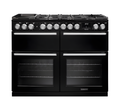 Rangemaster Nexus 110 NEXB110DFPCBL/CM1 - Charcoal Black Dual Fuel Range Cooker - 7 Zone - A Energy