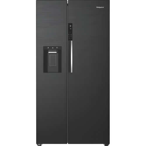 Hotpoint HPG2 9643IB XR4UK - Black Steel American Fridge Freezer - Dual No Frost - E Energy
