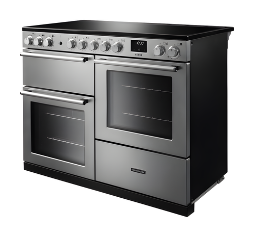 Rangemaster Nexus 110 NEXO110DFPCBL/CM1 - Charcoal Black Dual Fuel Range Cooker - 110cm - A Energy