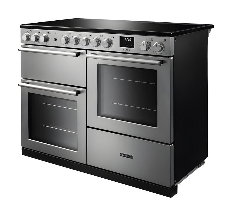 Rangemaster Nexus 110 NEXO110DFPCBL/CM1 - Charcoal Black Dual Fuel Range Cooker - 110cm - A Energy