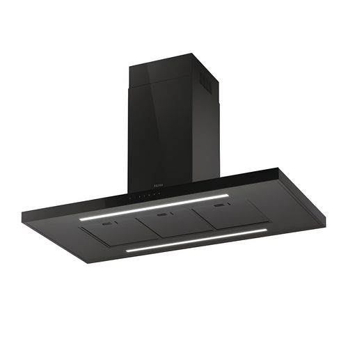 Haier HATSI120CBS6BVOC - Black Island Extractor - 55 dB - A energy