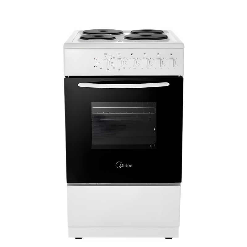 Midea MFO20DME4H109-WH - White 50cm Freestanding Electric Cooker - Sealed Plates - A Energy