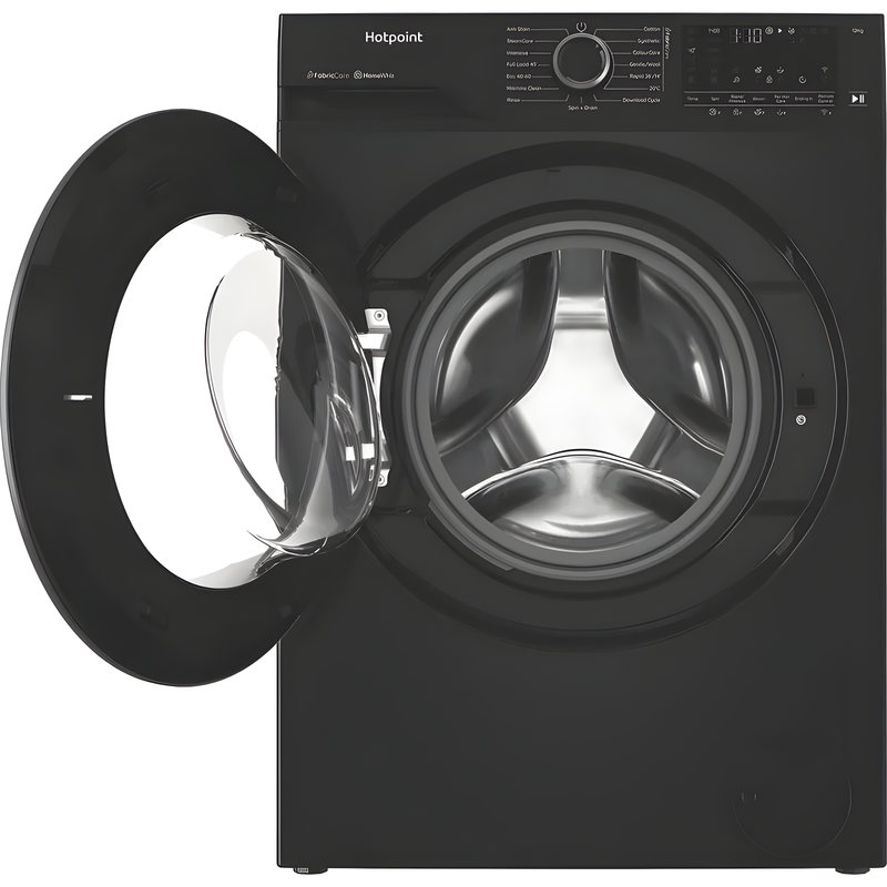 Hotpoint HB123WBCAREUK - Black 12KG Washing Machine - 1400 RPM - A energy