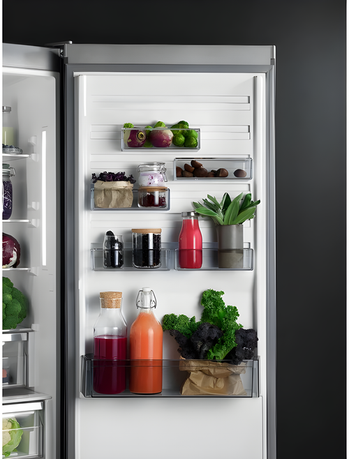 AEG ORC8M321CX - Silver Freestanding 70/30 Frost Free Fridge Freezer - C energy