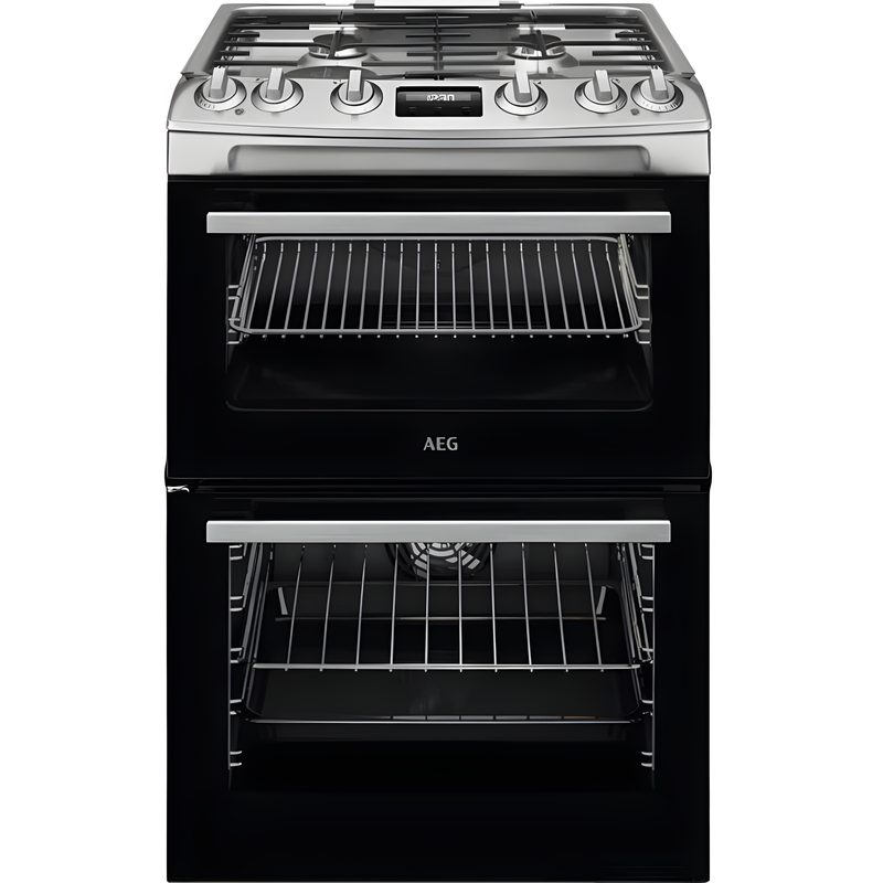 AEG CKX6540ACM - Stainless Steel Dual Fuel Cooker - 77/39L - A Energy Rating