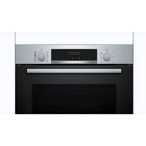 Bosch HQA574BS3B Series 4 - Stainless Steel Single Oven - 71L Capacity - Pyrolytic Self-Cleaning - A+ Energy Rating