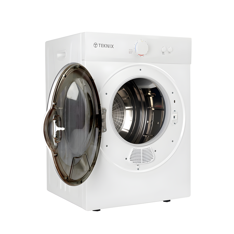 Teknix TKV3W - White 3KG Tumble Dryer - Vented - C Energy Rated