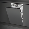 Smeg DI4522D - Black Fully Integrated Slimline Dishwasher - 9 Place Settings - D Energy