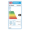 Teknix TKES54W - White 4 Zone Electric Single Oven - Manual cleaning - A energy
