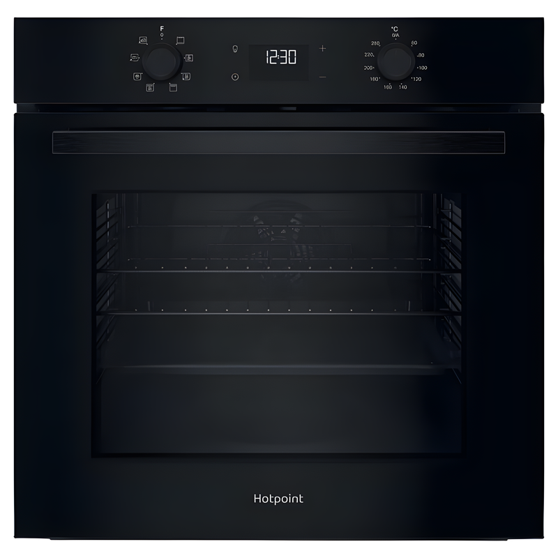 Hotpoint HO455CBUK - Black Single Oven - 71L - A Energy Rating