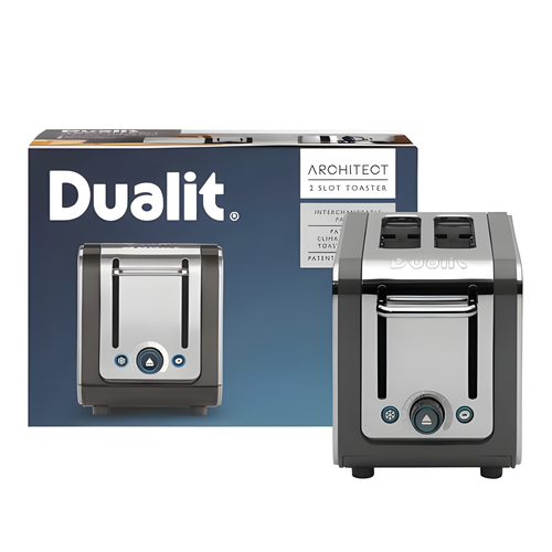 Dualit DA2526 - Grey 2 Slice Toaster - Peek & Pop® - 1200W