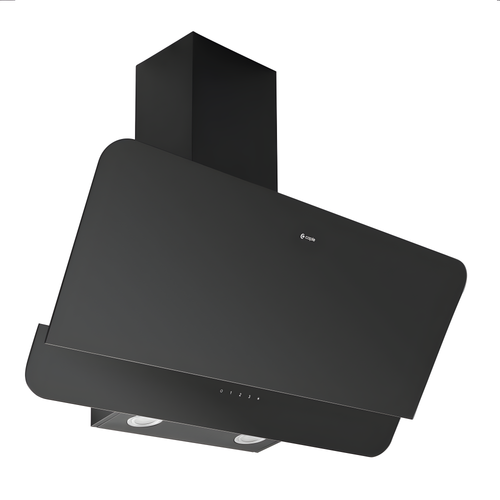 Caple OM900 - Black Glass Chimney Extractor - 90cm - C Energy