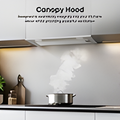 Hisense CH6BI12BXUK - Stainless Steel Canopy Cooker Hood - 656 m³/h Extraction - B Energy