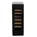 IceKing IKWC305BK - Black 30cm Undercounter Dual Zone Wine Cooler - 18 Bottles