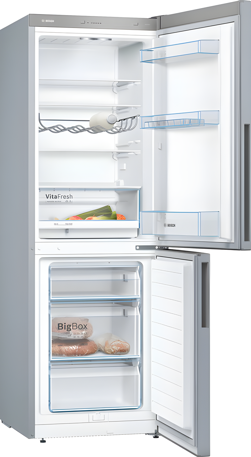Bosch KGV33VLEAG - Stainless Steel Fridge Freezer - 287L - E Rated