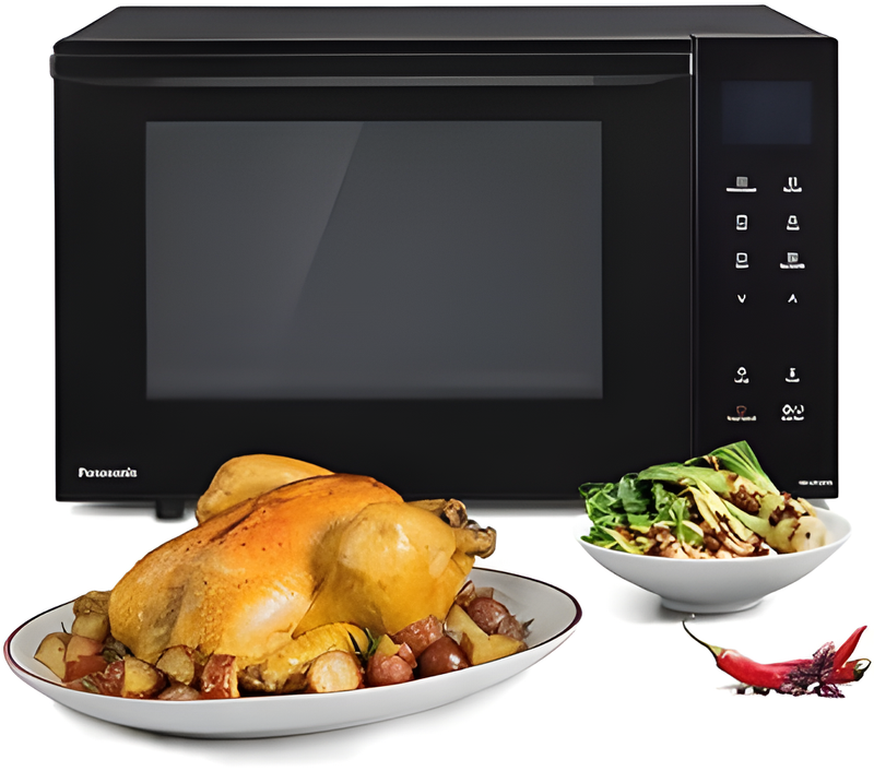Panasonic NNDF38PBBPQ - Black 23L Combination Microwave - 3-in-1 Flatbed Design
