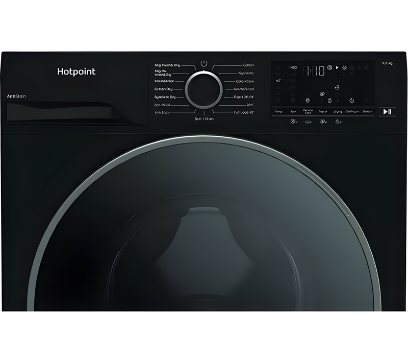 Hotpoint HBD 9681B - Black 9KG Washer Dryer - 1400 RPM - A energy