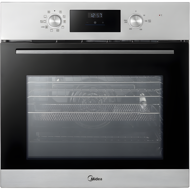 Midea MBO65M90D2-SS - Stainless Steel Built-In Electric Single Oven - 71L - A+ Energy