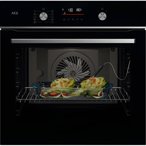 AEG GA5CB501AB - Black Single Oven - Built-in SteamBake - A+ Energy