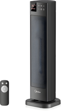 Midea MTH201ERB - Black 2000W PTC Tower Heater - 3 Modes, 24H Timer, Remote Control