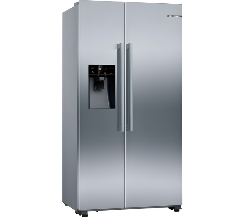 BOSCH KAD93AIERG - Brushed Steel American Fridge Freezer - 533L Capacity - E Energy Rating