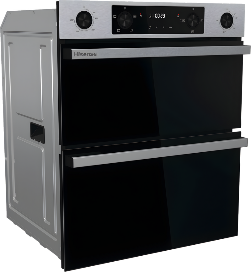 Hisense BUD714221CX - Stainless Steel Built-Under Double Oven - 92L Total Capacity - A Energy