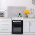 Statesman TE050SPW - White Twin Cavity Electric Cooker - 4 Zones - 50 cm Wide