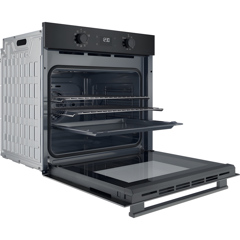 Hotpoint HO 458H B UK - Black Single Oven - 71L - A+ Energy