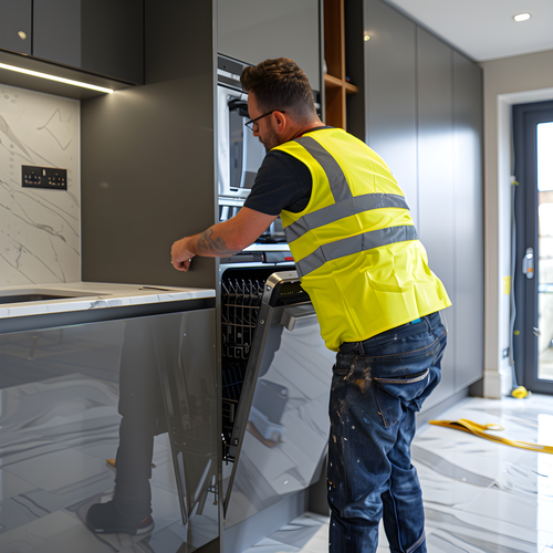 Integrated dishwasher installation