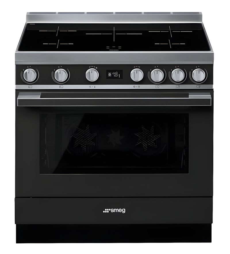 Smeg CPF9IPAN - Black 5 Zone Electric Cooker - A+ energy