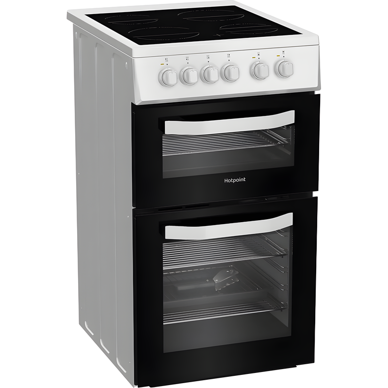 Hotpoint HTE5VCW - White Electric Cooker - 63L Capacity - A Energy Rating