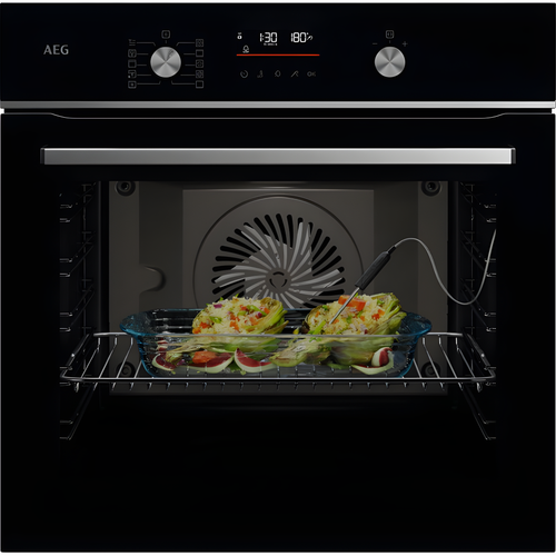 AEG GA5CB501AB - Black Single Oven - Built-in SteamBake - A+ Energy