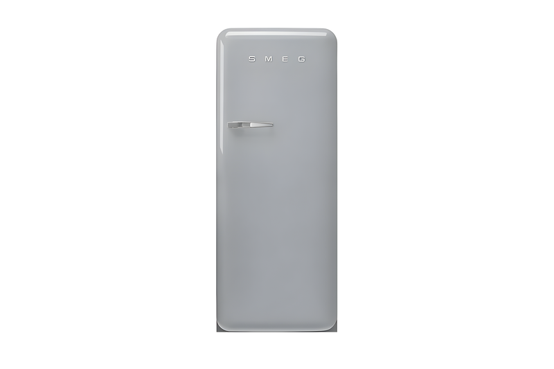 Smeg FAB28RSV6 - Grey 50's Style Freestanding Fridge - 270L Capacity - C Energy Rating