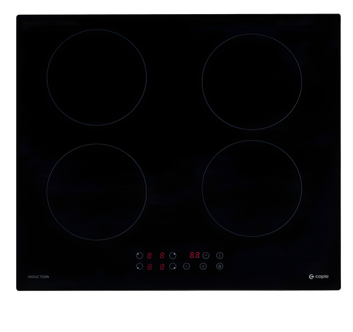 Caple C8410i - Black 59cm Induction Hob - 4 Zones - 13amp plug in
