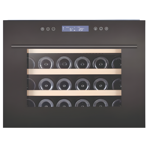 Cata UBICBKWC55 - Black 24 Bottle Wine Cooler - Built-in