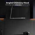 Hisense CH6IN14BXBUK - Black 60cm Chimney Cooker Hood - 607 m³/h - A energy