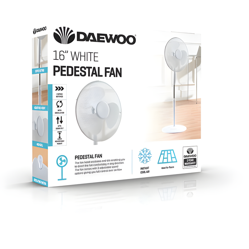 Daewoo COL1568GE - White Oscillating fan